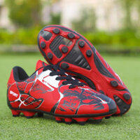 Cheap Blue Soccer Shoes Children Sneakers Soccer Cleats Kids Football Sneakers Non-slip Long Spikes Training Shoes Boys