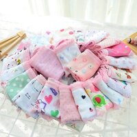 Cheaper 12Pcs/set Cotton Children Girl Underwear Briefs Cartoon Flower Animal Pattern Lace Panties