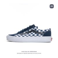 Checkerboard VANS Style 36 sọc cổ điển giày thể thao canvas cổ điển cổ điển dành cho nam và nữ phù hợp với 1696