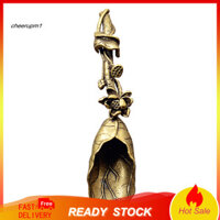 Cheer Muỗng cà phê hình hoa sen đẹp thủ công bằng đồng thau tinh tế cho gia đình