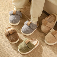 Cheerful Mario 17-23cm Dép cotton Boken trẻ em Thời Trang dép lông ấm đi trong nhà cho bé