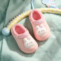 Cheerful Mario dép bông cho Bé Trai Và Bé Gái thỏ Hồng Ấm Áp Thoải Mái Mềm Mại Cho Bé dép cross Đi Trong Nhà