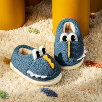 Cheerful Mario dép lông Cho Bé Khủng Long Dễ Thương Chống Trơn Trượt Trong Nhà Mềm Mại Ấm Áp dép bông Cho Bé Trai