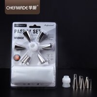 CHEFMADE Bộ 8 Vòi Bắt Bông Kem Wk9432 Bằng Thép Không Gỉ