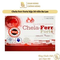 Chela Ferr Forte hộp 30 viên Ba Lan hỗ trợ bổ sung và hấp thu sắt cho bà bầu