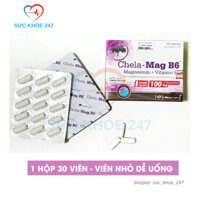 Chela-Mag B6 - Bổ sung Magie, Vitamin B6 Giúp Giảm Mệt Mỏi, Hỗ Trợ Tốt Cho Hệ Thần Kinh, Viên Bổ Thần Kinh Magie B6