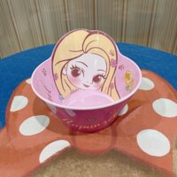 Chén ăn tô nhựa melamine hình công chúa Rapunzel tóc dài và quái vật Disney nổi 3D cho trẻ em bé gái - CHENRAP