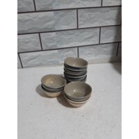 chén bánh bò viền xanh 30 cái