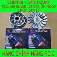 Chén bi và cánh quạt FCC cho xe PCX, Air Blade 125/150, SH Mode, Lead 125/150