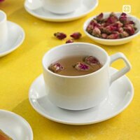 Chén cà phê Long Phương quai vuông sứ trắng cao cấp