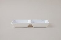 Chén Chấm 2 Ngăn C103 Vân Đá Cát Trắng