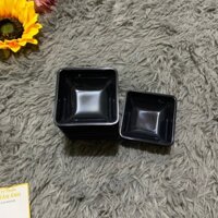 Chén chấm Đen vuông fataco 38 10c