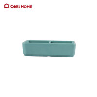 Chén chấm hình vuông 2 ngăn bằng melamine