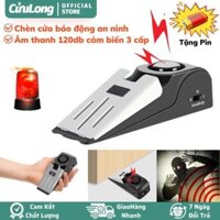 Chèn Cửa Báo Động Chống Trộm còi báo động âm thanh lớn 3 mức âm lượng, chốt chặn cửa thông minh