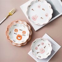 Chén, dĩa gốm sứ hoạ tiết hình thú
