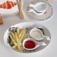 Chén gia vị đựng nước chấm hình Vịt dễ thương, chén dùng ăn chấm gia vị, nước sốt, tương ớt cho bữa ăn |Chanhhome.decor|