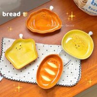 Chén gia vị hoạ tiết Gấu, Bánh mì, Đùi gà chịu nhiệt, chén chấm đồ ăn 8cm dễ thương đựng nước chấm, tương ớt, nước sốt |Chanhhomedecor|