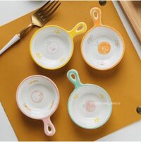 Chén gia vị màu sắc hoạ tiết trái cây nhiều màu, chén đựng nước chấm, tương hình hoa quả có tay cầm |Chanhhome.decor| 4 Biến thể