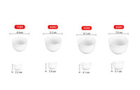 Chén không quai bằng sứ trắng cao cấp Long Phương đủ size - Số 2-80ml