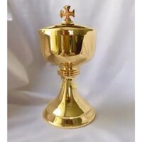 Chén lễ, chén Thánh  Cibore Tay Cầm Đồng Tiền CB-20 - Quà tặng Công Giáo, Quà tặng lễ truyền chức, quý cha NSCB20