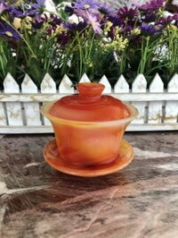 Chén, ly uống trà đá tự nhiên - Đỏ