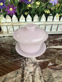 Chén, ly uống trà đá tự nhiên - Hồng