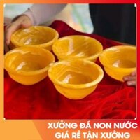 Chén Ngọc Hoàng Long nguyên khối size 10cm kèm kiểm định