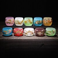 Chén Ngọc Mã Não Cao Cấp Dùng Thưởng Trà