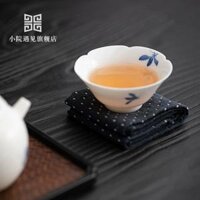 chén nhựa giả sứ Khoảng sân nhỏ đáp ứng đơn giản sứ trắng nguyên chất tách trà vẽ tay Kung Fu bộ trà trà đơn trà nhỏ tách trà sử dụng tại nhà chén sứ trắng ck chén bát sứ