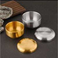 Chén soup có nắp đậy giữ nhiệt chất liệu inox304 sáng bóng sang trọng - bát cơm inox có nắp dậy