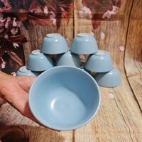 chén sứ ăn cơm màu xanh ngọc - chén sứ ăn cơm xanh ngọc