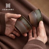 chen su cao cap Sân Nhỏ Gặp Retro Trung Quốc Đốt Gỗ Trà Kung Fu Bộ Trà Trà Cốc Đơn Hộ Gia Đình Trà cốc Nhỏ chén sứ giá rẻ chén dĩa sứ