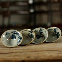 Chén Sứ Men Hoa Vẽ Tay