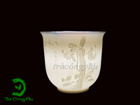 Chén Sứ Thấu Quang Tây Thi Cán Sa - C370A