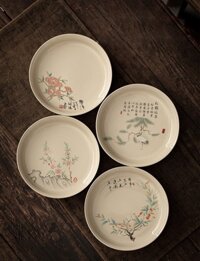 Chén sứ trộn tro