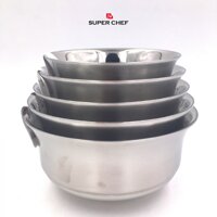 Chén Tô inox 304 Super Chef 2 lớp CÁCH NHIỆT SC_TB62 (12-13-14-15-16cm )