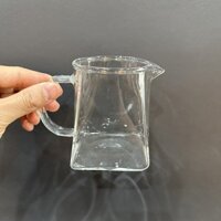 Chén tống thủy tinh dáng vuông làm chuyên rót trà đẹp 280ml CT29