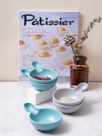 Chén tròn có tay cầm đựng nước chấm/ đồ ăn kèm bằng nhựa melamine cao cấp (One-Tone Matte Collection)