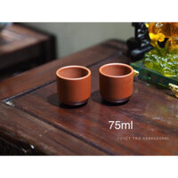 Chén Uống Trà Chu Nê Đất Đẹp Ảnh Thật