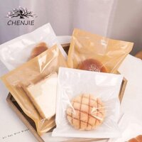 Chenjie 100 Chiếc Bánh Mì Sandwich Túi Hạt Doughnut Chống Mỡ Đa Năng Cho Gia Đình