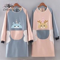 Chenjie 2 Chiếc Quần Áo Làm Việc Nhà Bếp Dày Dụng Cụ Vệ Sinh Nữ