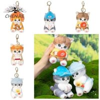 Chenjie Cá Mập Mèo Sang Trọng Móc Khóa Bàn Bóng Trang Trí Phòng Túi Mặt Dây Chuyền