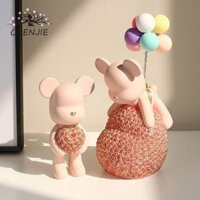 Chenjie Gấu Trang Trí Máy Tính Để Bàn Nhựa Phong Cách Bắc Âu Văn Phòng