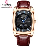 Chenxi Đồng Hồ Mới Sang Trọng Retro Nam Kinh Doanh Đồng Hồ Thạch Anh Chống Thấm Nước Đồng Hồ Đeo Tay Nam Lịch La Mã Số Dừng Đồng Hồ