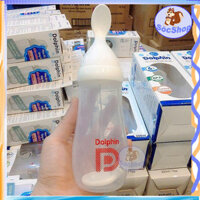 {Cherish daily life} Bình ăn dặm Silicone Dolphin 200ml cho bé tập ăn dặm với các loại cháo, bột dạ