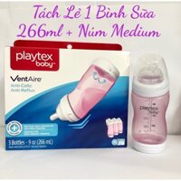 {Cherish daily life} Bình sữa Playtex Ventaire cổ rộng 266ml