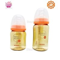 {Cherish daily life} Bình sữa cổ rộng cho bé, bình sữa Nano Silver PESU Wesser 180ml - 260ml