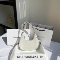 CHEROSE&KEITH chính hãng niche denim crescent túi sát nách nữ thu đông 2022 túi xách cao cấp