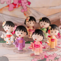 Cherry Maruko làm bằng tay Kimono ngoại vi mô hình trọn Bộ búp bê hộp mù quà sinh nhật Đồ chơi đồ trang trí trên xe