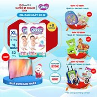 [CHỈ 20.12 QUÀ TẶNG ĐH 499K] [Tặng 4 miếng] Combo 2 gói tã quần Bobby Premium Soft size XL52